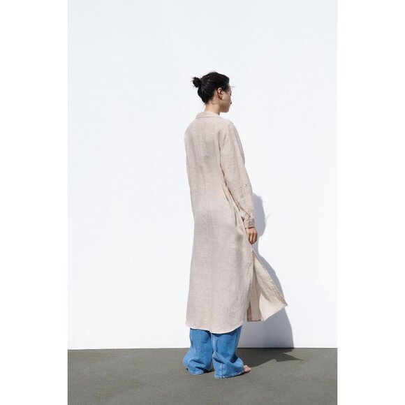 Zara Linen Button Up Tunic - Picture 11 of 13